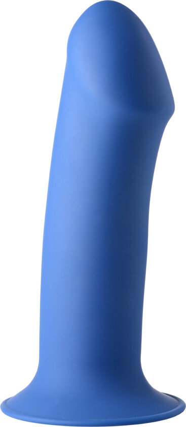 Squeezable Blå Dildo 18,5 cm - Mørke blå