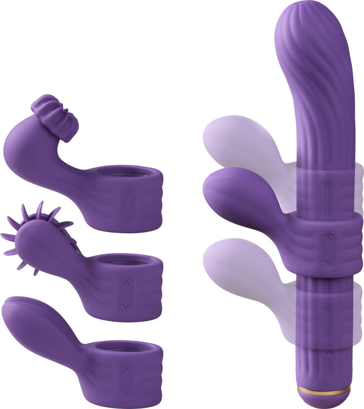 Magic Stick S1 Plus Vibrator med Tilbehør - Lilla
