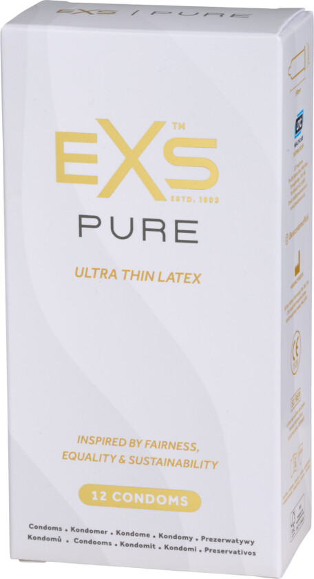 Pure Ultra Thin Latex Kondomer 12 stk - Klar
