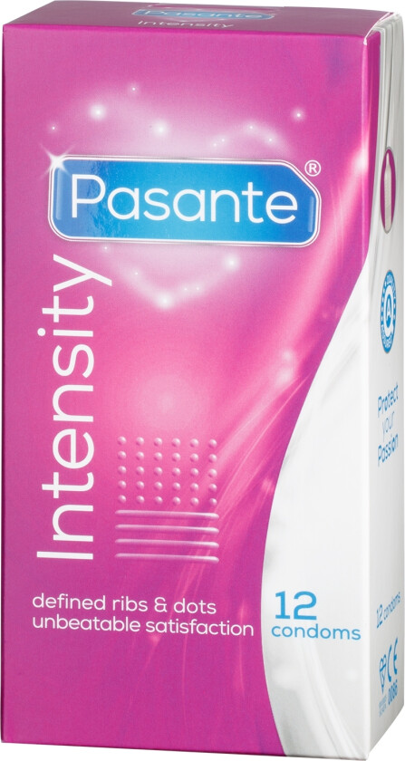 Intensity Ribs & Dots Kondomer 12 stk. - Klar