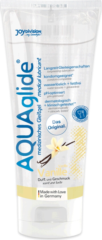 Aquaglide Glidemiddel med Smak 100 ml - Klar