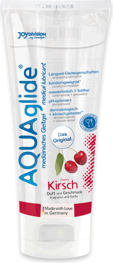 Aquaglide Glidemiddel med Smak 100 ml - Klar