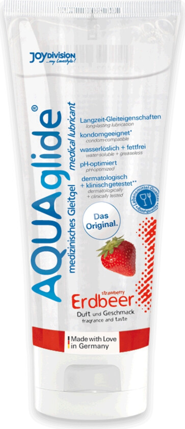 Aquaglide Glidemiddel med Smak 100 ml - Klar