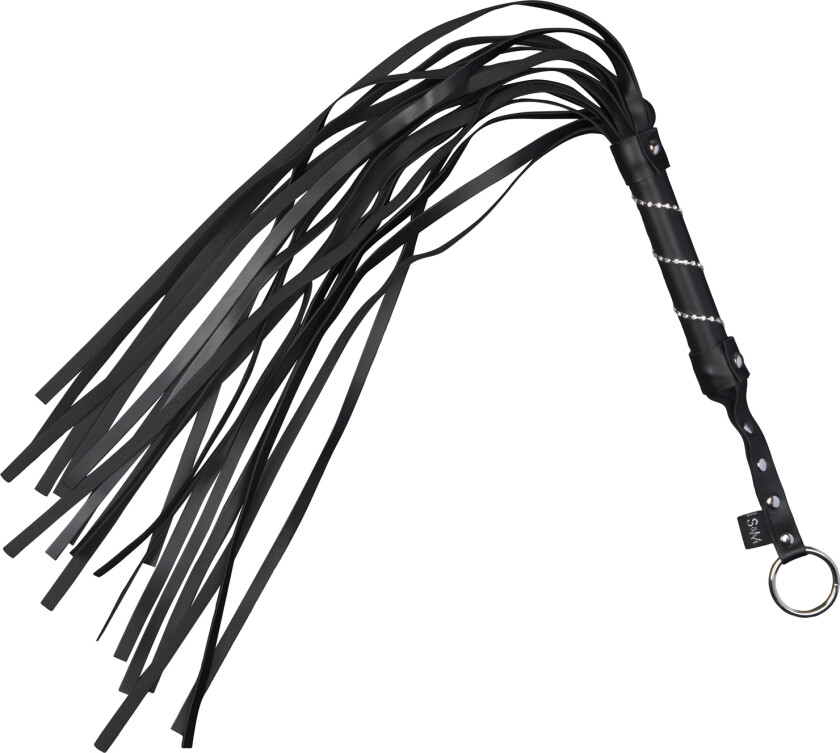 Utsmykkede Flogger 77 cm - Svart