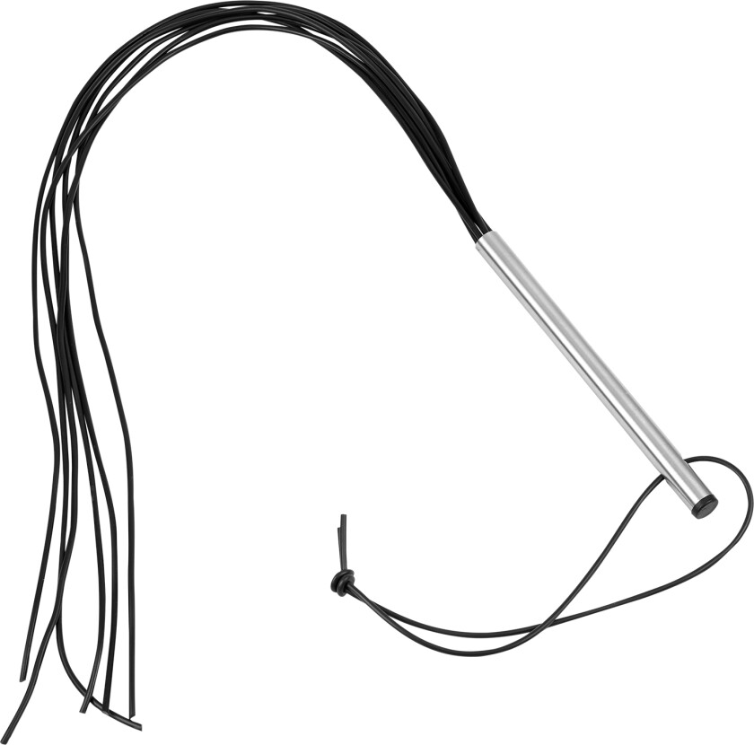 Gummipisk med Metallhåndtak - Svart