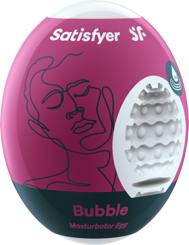 Bubble Masturbator Egg      - Hvit