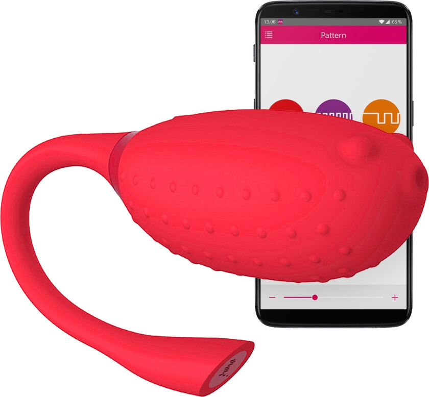 Fugu app-styrt vibrator     - Rød