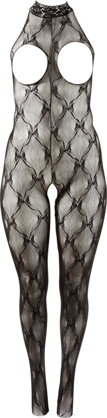 Catsuit med Halterneck - Svart - One Size