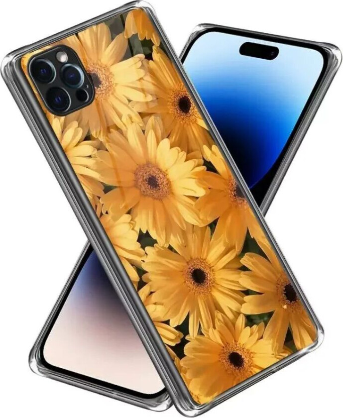 iPhone 14 Pro TPU Plast Deksel - Solsikker