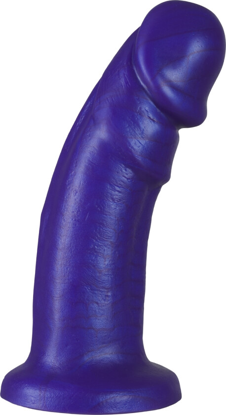 Stor Realistisk Bøyd Dildo 20 cm   - Lilla