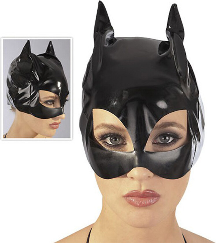 Lakk Kattemaske - Svart - One Size