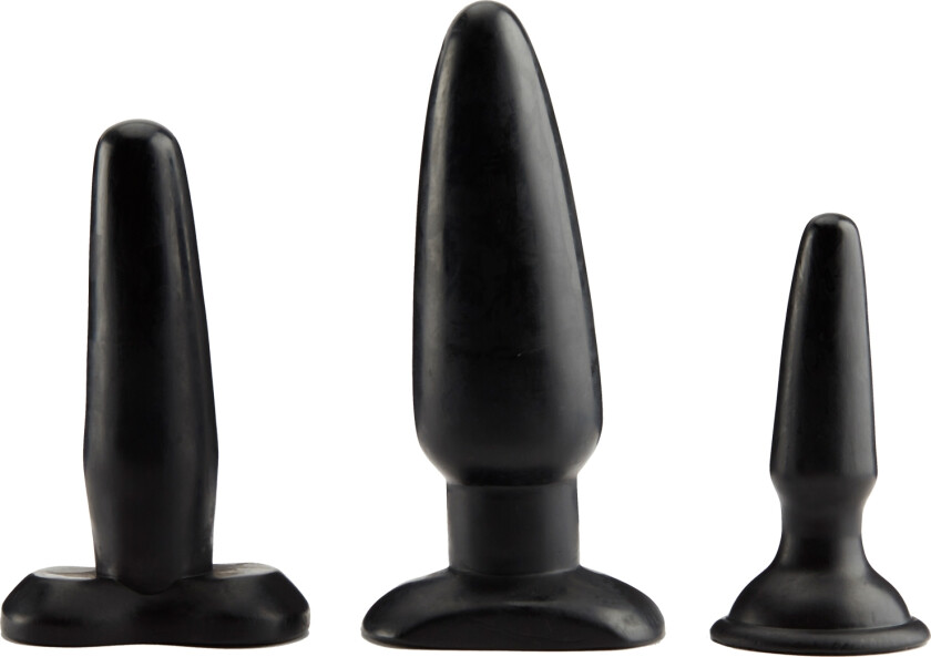 Liquorice Dip Analplugg-sett - Svart