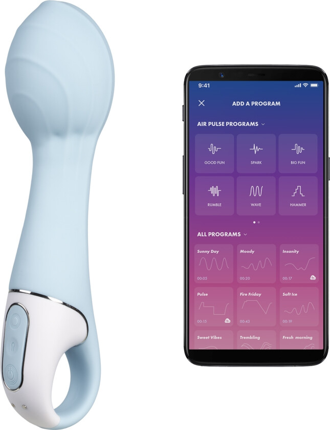 Air Pump 5 Connect App-kontrollert Vibrator - Blå