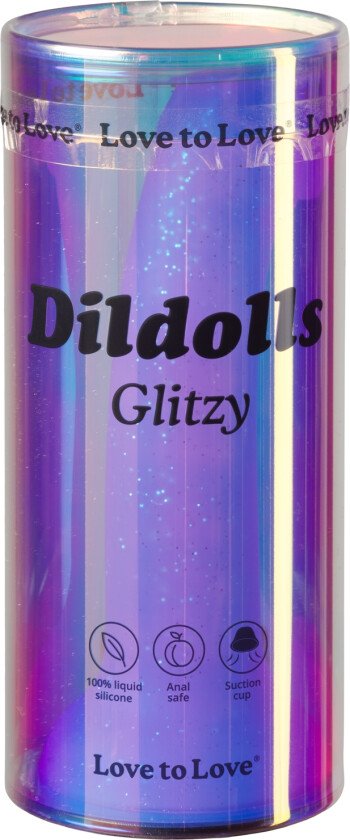Dildolls Glitzy Dildo 19 cm - Lyserosa