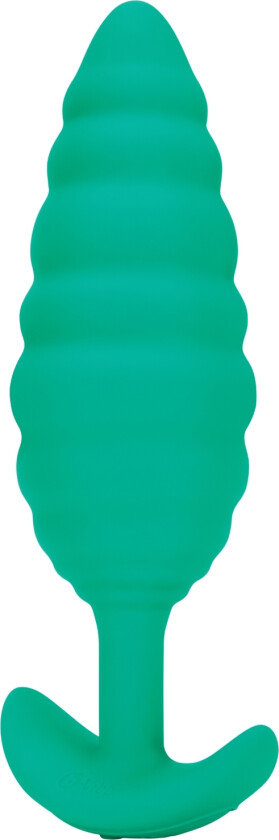 B-Vibe Twist Teksturert Vibrerende Analplugg - Grønn