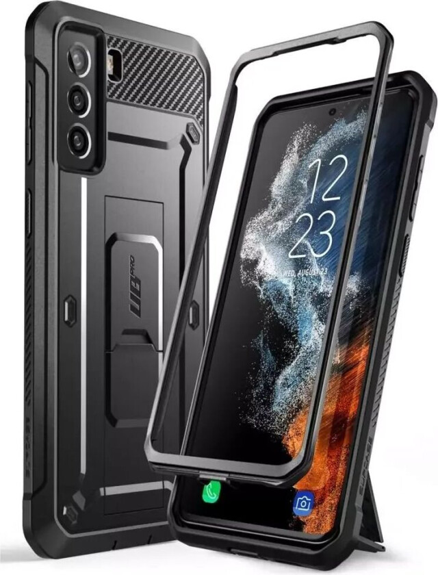 SUPCASE Samsung Galaxy S22 SUPCASE Unicorn Beetle Pro Håndverker Deksel - Svart