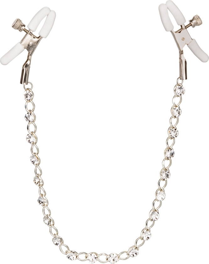 Crystal Chain Brystklemmer - Sølv