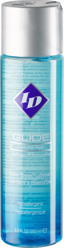 ID Glide Natural Feel Vannbasert Glidemiddel 250 ml - Klar