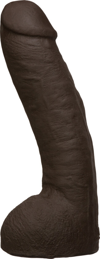 UltraSkyn Realistic Hung XL Strap-on Mørk Dildo 30 cm - Svart