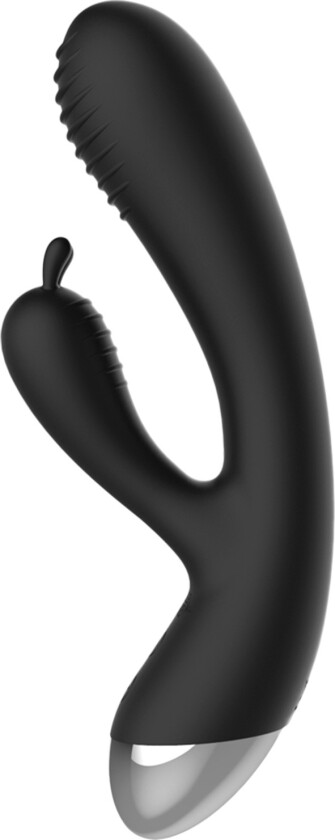 E-Stimulasjons Rabbitvibrator - Svart