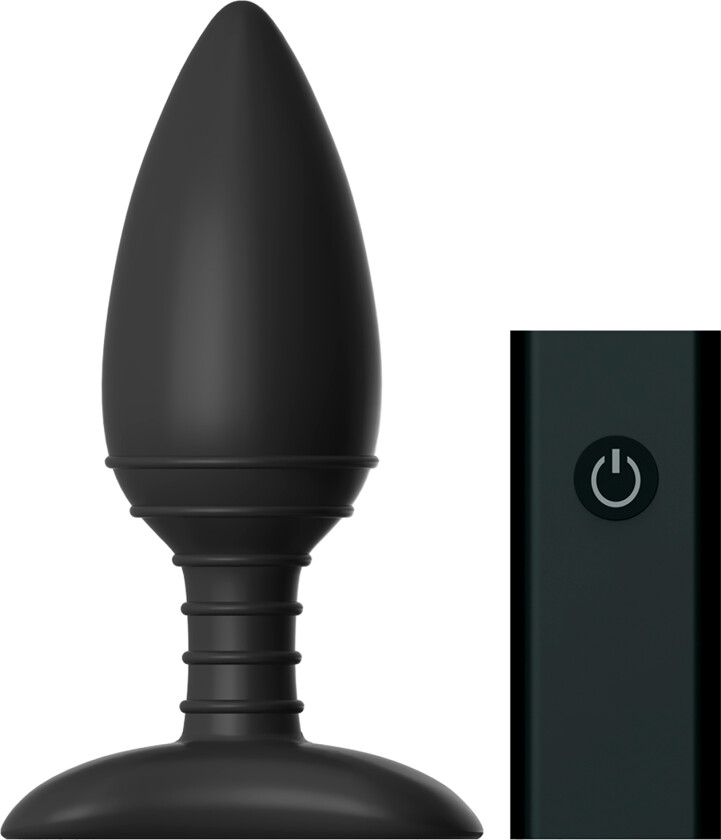 Ace Large Fjernbetjent Oppladbar Anal Vibrator   - Svart