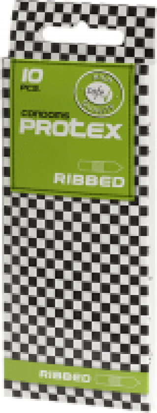 Ribbed Rillede Kondomer 10 stk. - Klar
