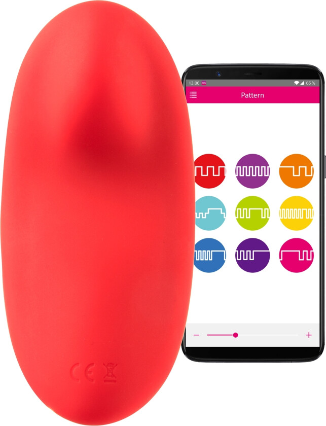 Nyx App-kontrollert Smart Trusevibrator    - Rød