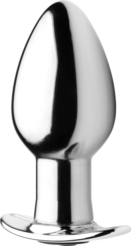 Chrome Blast Stor Analplugg med Fjernkontroll - Grå
