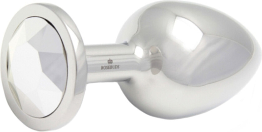 Cristal analplugg large - Sølv