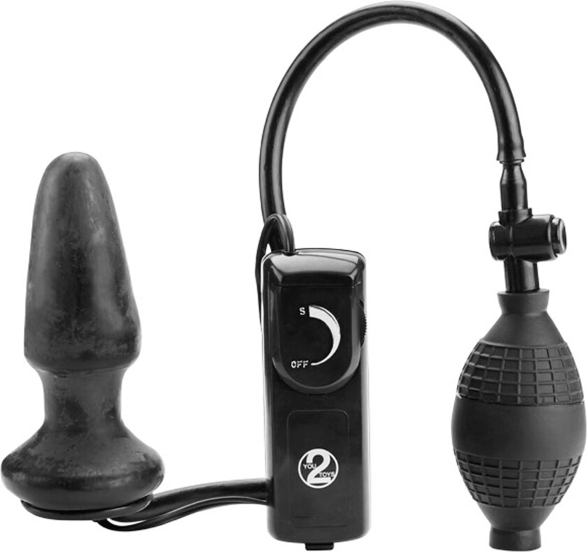 Fanny Hill Oppblåsbar Buttplugg Med Vibrationer - Svart