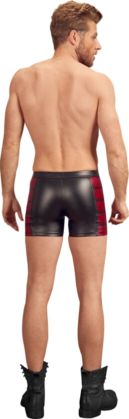 Rød boxershorts med glidelås - Svart - 2XL