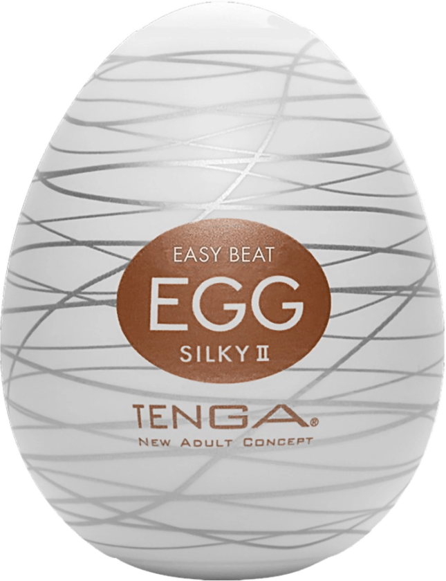 Egg Silky ll Håndjobb Masturbator    - Hvit