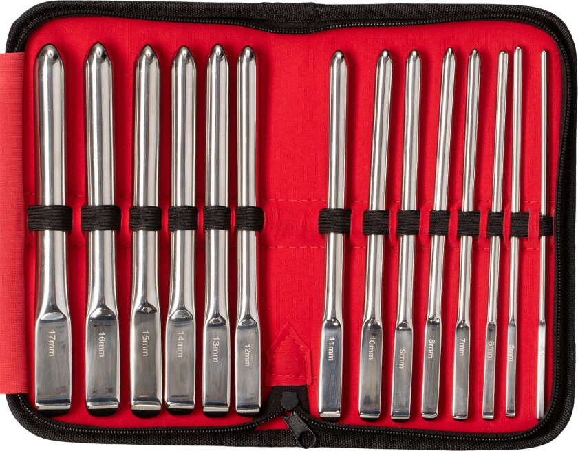 Dilator Sett i Stål - Sølv