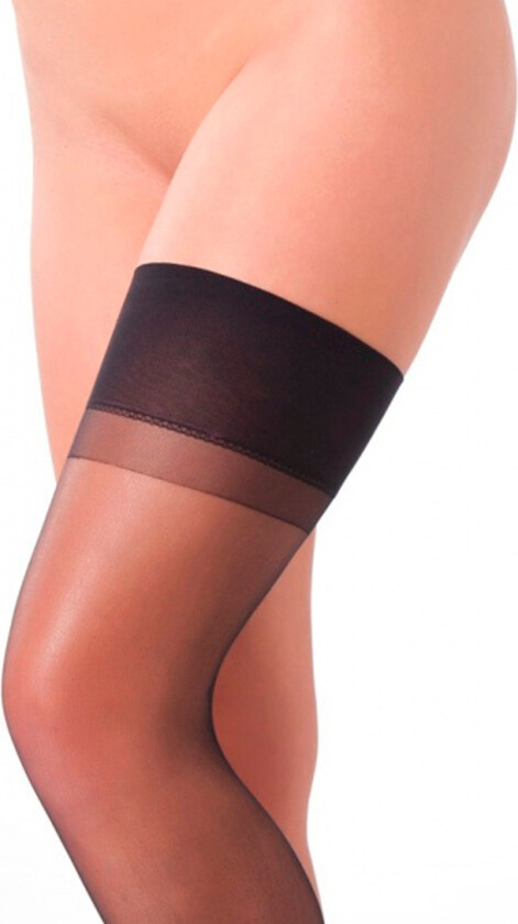 Amorable by Selvsittende Strømper - Svart - One Size