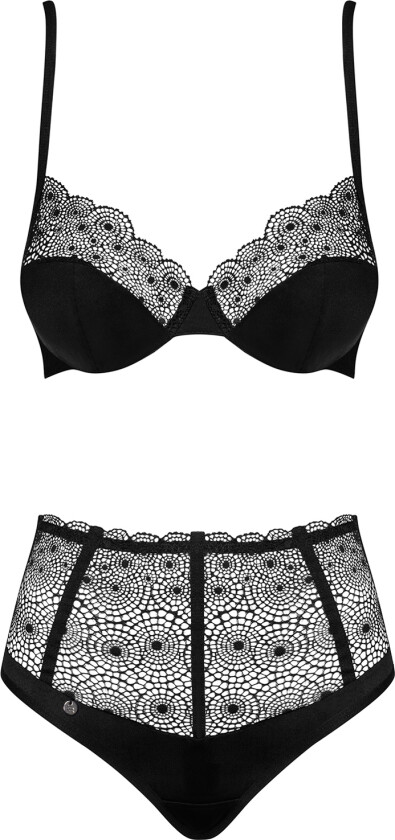 Sharlotte Svart BH-sett - Svart - S/M