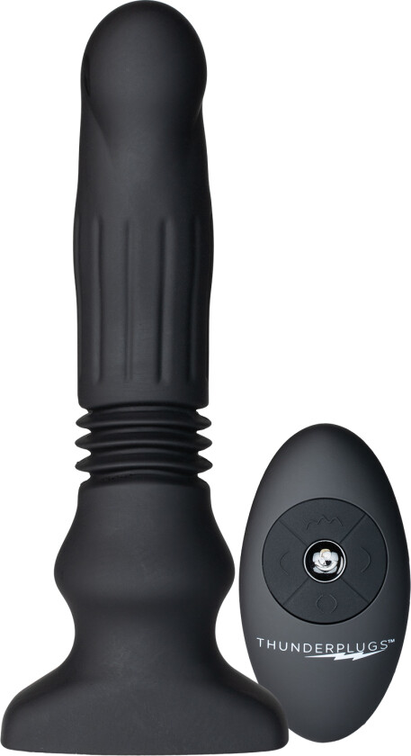 Thunderplugs Swelling and Thrusting Butt Plug - Svart