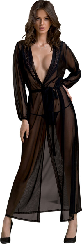 ECO Zinnia Mesh Kimono - Svart - S/M