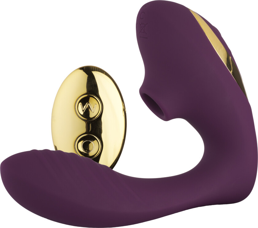 Klitorisstimulator Vibrator med Fjernkontroll - Lilla