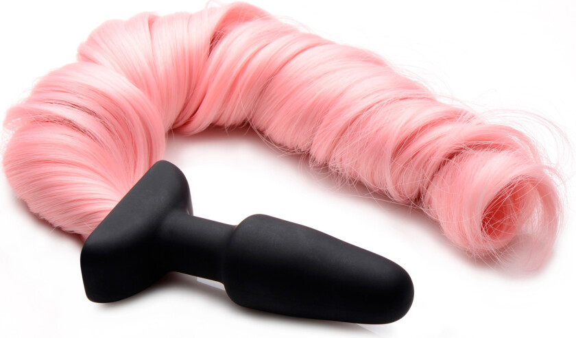 Pink Pony Tail Analplugg - Svart