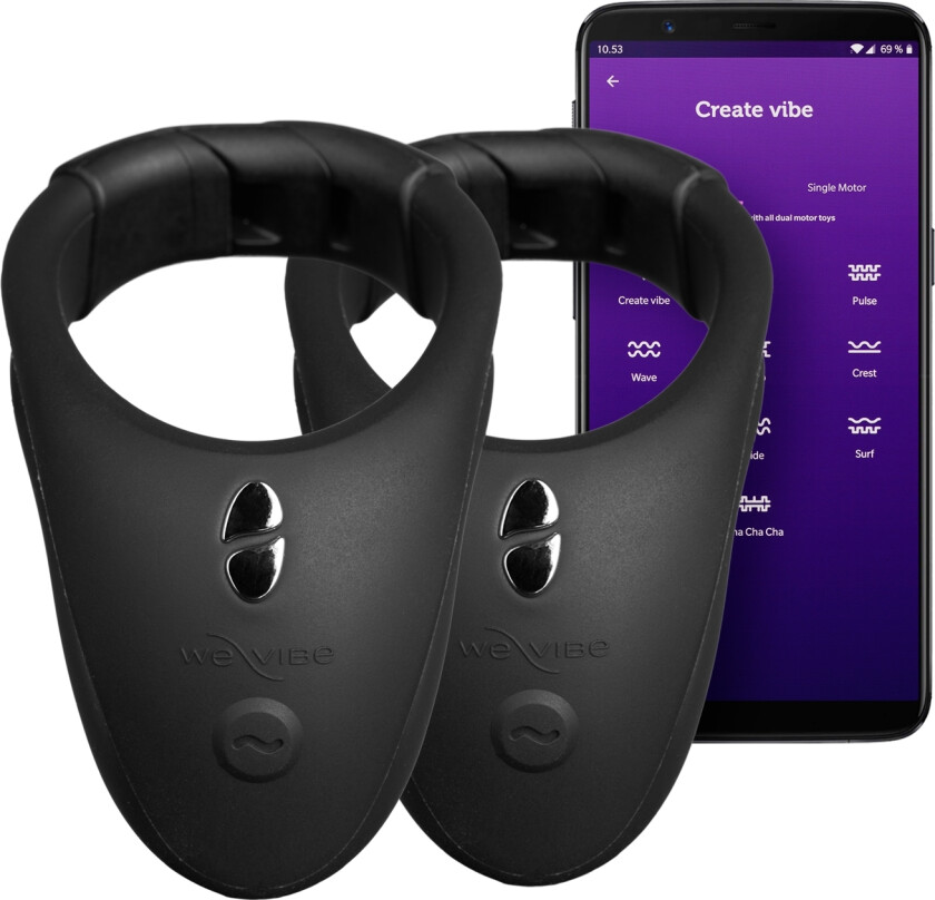 Tease Us Special Edition-Sett med Bond Vibrerende Penisringer - Svart