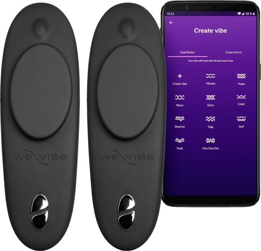 Tease Us Sett med Moxie Trusevibrator - Svart