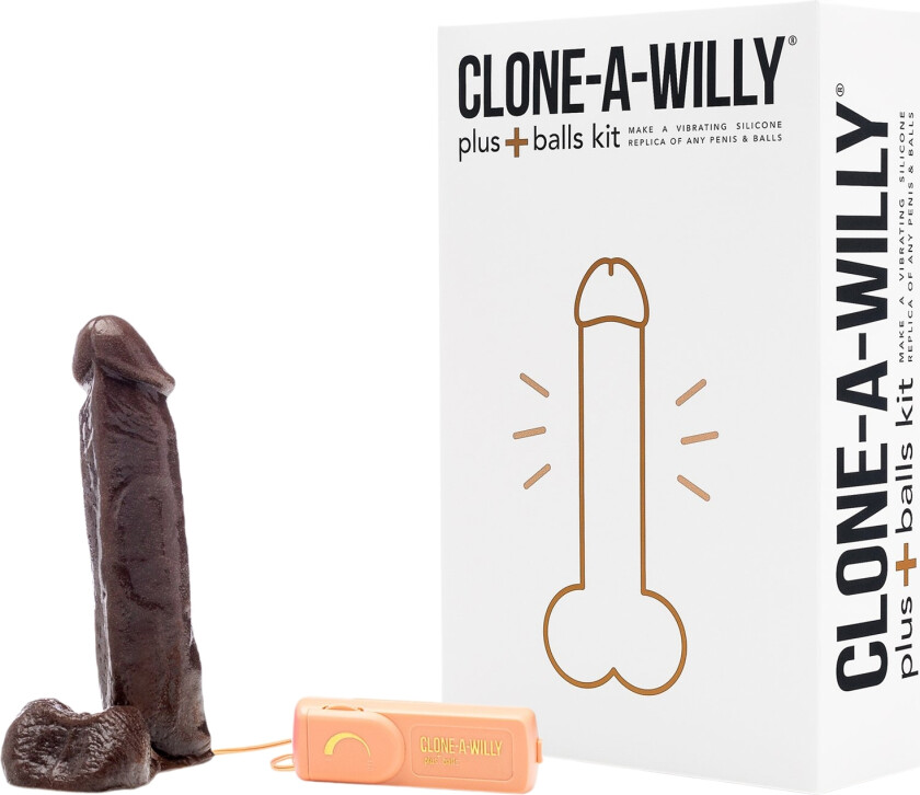 Plus Balls DIY Homemade Dildo Clone Kit Deep Skin Tone   - Brun