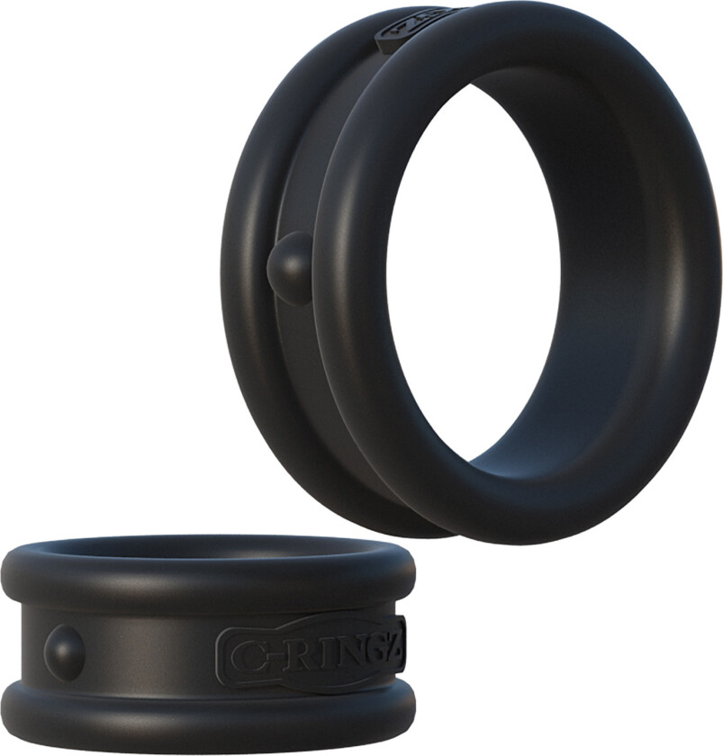 Max Width Silicone Rings - Svart