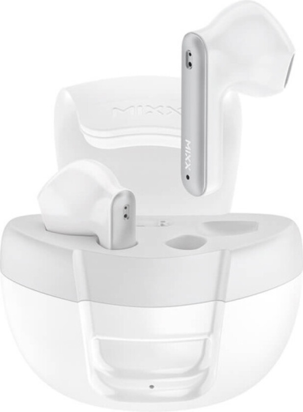 Mixx StreamBuds Solo 2 TWS Bluetooth-ørepropper (18 timer) Hvite