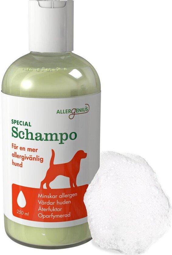 Allergenius Spesialsjampo hund - reduserer mengden allergen