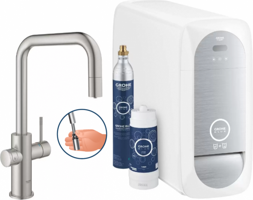 Blue Home - U-tut - Uttrekkbar - Supersteel