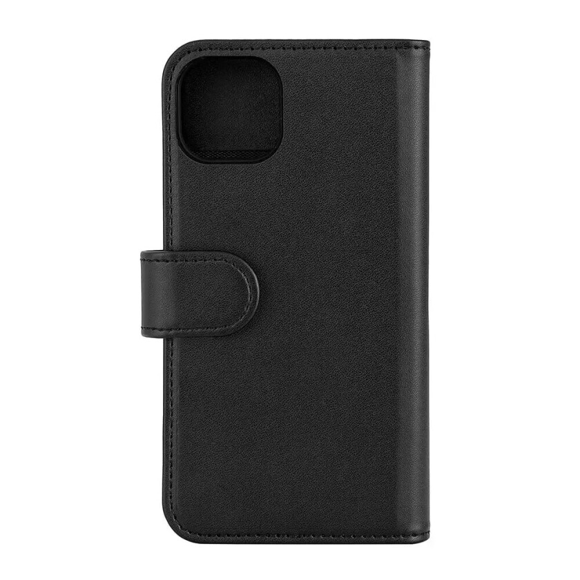 GEAR iPhone 13 GEAR 2-i-1 Skinn Flipp Deksel med Lommebok og Magnet - Svart