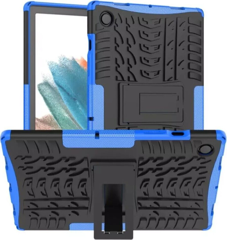Samsung Galaxy Tab A8 10.5" (2021) Håndverker Deksel m. Dekkdesign & Stativfunksjon - Svart & Blå