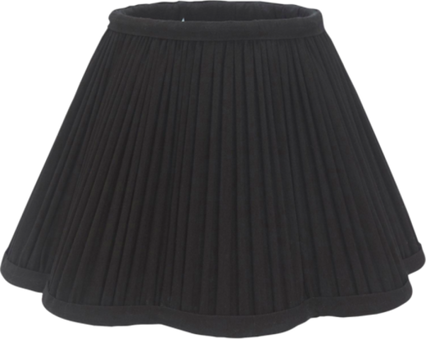 Lampeskjerm Siv Plissé 35 cm Svart