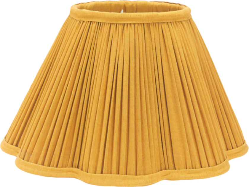 Lampeskjerm Siv Plissé 30 cm Sennep